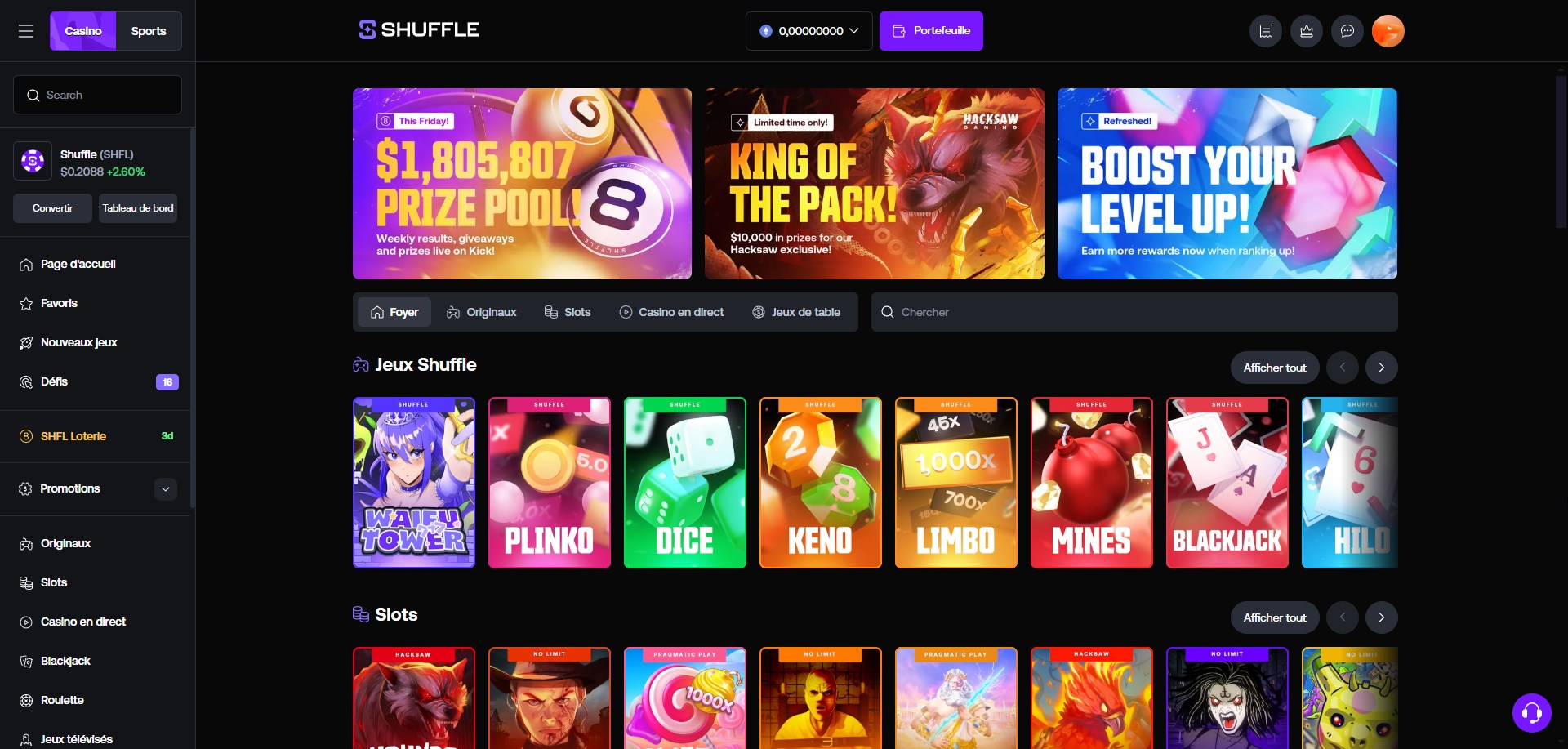 Shuffle Casino Review | Highlights of Shuffle Crypto Casino
