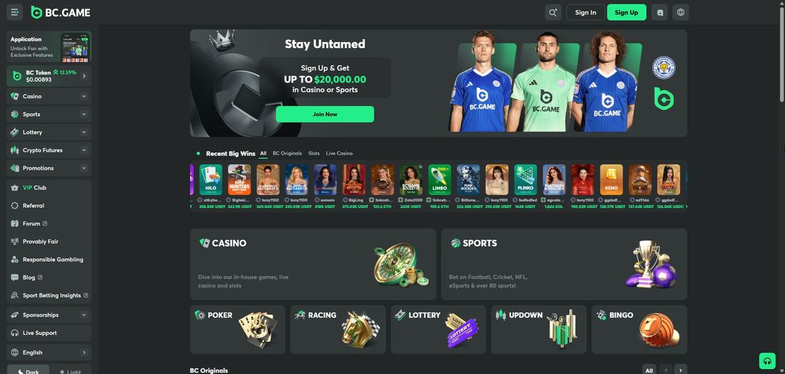 BC Game casino en ligne